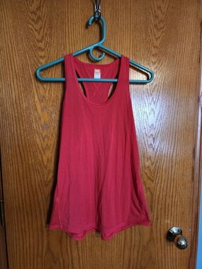 Lucy Coral-Red Racerback Tank Top